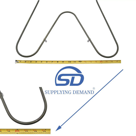 Oven Bake Element Replacement For Electric Range 240V 2600W Fits Specific Models Quarter Inch Push In Terminals Easy Install