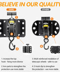 Comparison of Ford F150 2015-2025 2 Pack Retractable Tie Down Straps with competitor, focus on boxlink plates and hooks.