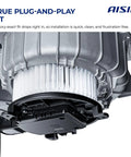 Heavy Duty HVAC Blower Motor With Wheel Assembly For Cars And Trucks Plug And Play Cabin Cooling Fan Replacement close-up of motor assembly.