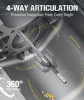 4 Way Articulating Borescope For Automotive Engine With 3.9mm Probe Joystick Controlled Tip 360 Degree Rotation And 210 Degree Bends, close-up probe