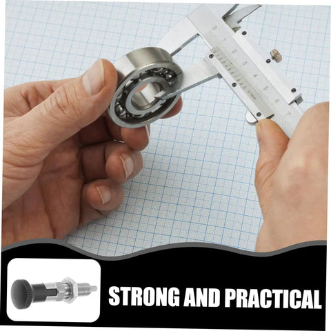 Heavy Duty Stainless Steel Black Self Locking Knob Plunger Pin With Quick Release Spring Loaded Threaded Positioning Screw For Rock Solid Rolling Toolboxes And Shop Grade Storage Gear