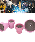 Ceramic Cup Kit For Welding Gear With High Temp Durable Pro Grade Ceramic Easy To Install Long Lasting Life Pink Color