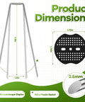 Product dimensions of Heavy Duty 6 Inch Galvanized Landscape Staples Set With Gasket, 200 Pack for outdoor gardens