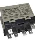 Beefy High Voltage Compressor Relay 208 240VAC And 277VAC Compatible 30 Amp 6 Pin DPST NO Electrical Relay, front view