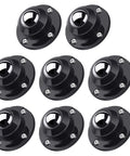 8 Pack Self Adhesive Caster Wheels 1 Inch For Appliance Sliders And Furniture Storage Bins Low Profile Swivel Wheels Black