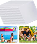 Sublimation Blank White Square Mouse Pads 9.4 x 7.8 x 0.12 Inches 3mm Thick with images printed and plain surfaces visible