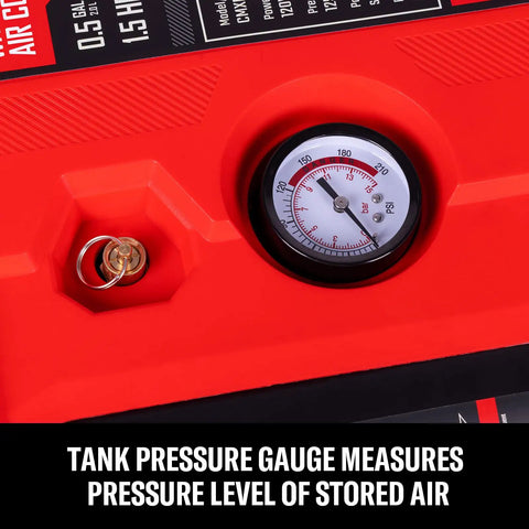Craftsman Wall Mount Air Compressor With 8 Piece Accessory Kit, Portable Tire Inflator & Quiet Mini Tank 125 Psi Max Pressure Retractable 30 Ft Hose For Garage Home Car Maintenance