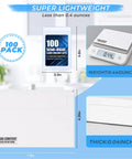100 Pack Card Mailer Envelopes With Semi-Rigid Holders For Sleeved Or Toploaded Trading Cards, lightweight under 0.4 ounces