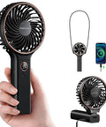 Must-Have On The Go Personal Portable Fan With 5000mAh Battery, 6 Speeds, Ultra Quiet Sweeping Breeze Under 15dB, LED Digital Display shown