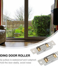 Top Shelf 88 Type Sliding Window Roller Pulley Featuring Double Copper Wheels And Rust Resistant Stainless Steel Build For Whisper Quiet Patio Door Glide And Quick Swap in a sunny garden view.