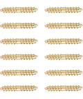 Top Shelf Double Ended Steel Screws M5 M6 Zinc Plated, pack of 12, ideal for heavy duty woodworking projects.