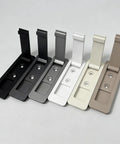 Top Shelf Ultra Thin Pocket Door Pull Handle With Wide Recessed Finger Grip And Flush Mount Setup For Sliding Doors Or Space Saving Drawers In Fresh Satin Black Finish, showing multiple color options.