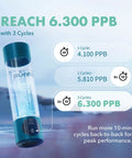 Hydrogen Water Bottle Generator With SPE PEM Technology Delivers 6300 PPB In 3 Cycles For Quick Antioxidant Hydration