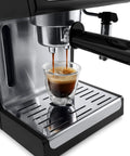 Barista Grade 15 Bar Espresso Machine With Milk Frother And Temperature Control For Home Coffee Nerds Compact Brewer close-up