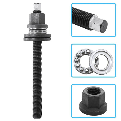 Harmonic Balancer Install Tool For GM V8 LS Engines With Thrust Bearing And Wrench Flats Crank Pulley Installer, showing components