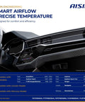 Dashboard view showing HVAC system details for Aftermarket Main HVAC Heater Blend Door Actuator For Ford Explorer 1995 2002.
