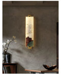Modern LED Wall Sconces For Bedroom And Hallway Providing Glare Free Warm White Lighting To Level Up Your Home Decor Setup While Serving A Super Chill Vibe And Keeping Installation Dead Simple, vertical matte finish lamp with artistic design.