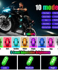 Premium LED Rock Lights With 8 Color Options And 10 Modes For Cars, Motorcycles, Boats, Bikes, Drones And Camping