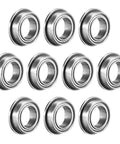 10 MF85ZZ Flanged Ball Bearings 5mm x 8mm x 2.5mm Double Shielded Chrome Steel for Small Motors DIY Projects