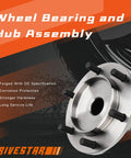 Image of Front Wheel Hub Assembly For 1995-2004 Toyota Tacoma 4WD, 1996-2002 Toyota 4Runner 4WD, 2000-2006 Toyota Tundra 4WD, 2001-2007 Toyota Sequoia 4WD Replacement - OEM-Grade Hub Bearing Kit.