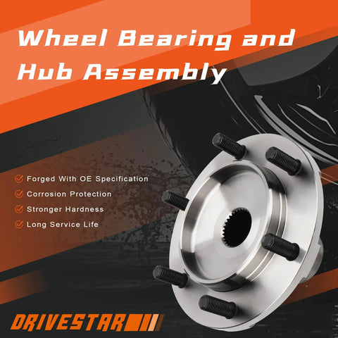 Beefed Up Front Wheel Hub Assembly For Toyota Tacoma 1995 2004 4WD Only Toyota 4Runner 1996 2002 Toyota Tundra 2000 2006 Toyota Sequoia 2001 2007 Replaces 4350235170 930 417 with 6 studs visible