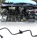 EVAP Canister Solenoid Valve Replacement For Cars And Auto Repair Shops BV619D289FJ Compatible To Boost Fuel Vapor System And Emissions Health Easy Maintenance Carbon Canister Solenoid Replacement Kit black hose in engine bay