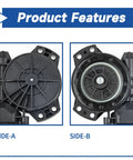 Window Motor For Kia Optima 2011 2012 2013 2014 2015 Front Left Driver Side Replacement 824502T000 Direct Fit Durable Long Lasting Power Window Motor For Smooth Operation Plug And Play shown side-a and side-b views