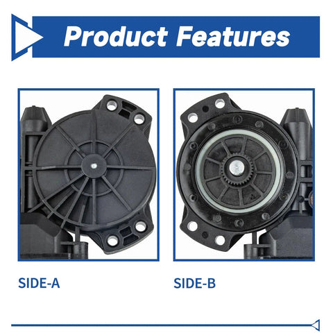 Window Motor For Kia Optima 2011 2012 2013 2014 2015 Front Left Driver Side Replacement 824502T000 Direct Fit Durable Long Lasting Power Window Motor For Smooth Operation Plug And Play shown side-a and side-b views