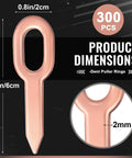 300 Pcs Dent Puller Rings Set For Auto Body Repair with dimensions 2.4x0.8 in, 2mm thickness