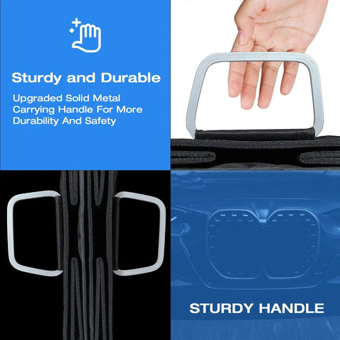 Trunk Organizer For Cars And SUVs Portable And Collapsible Waterproof Oxford Cloth With Aluminum Handle