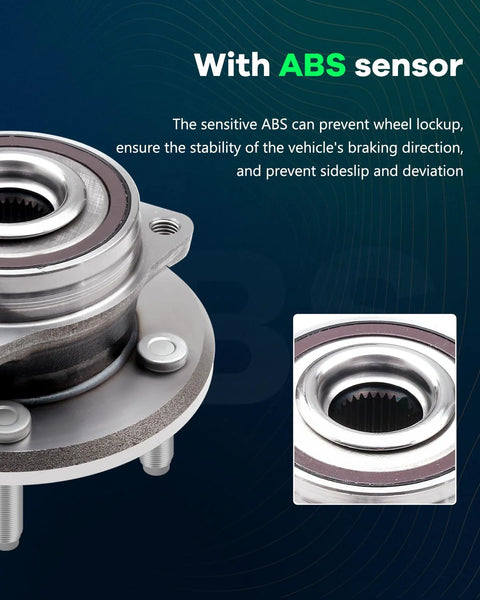 Front Wheel Hub Bearing Assembly 513324 for Dodge Durango 2011-2018 and Jeep Grand Cherokee 2011-2018 with ABS sensor close-up