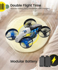 2 In 1 Mini Indoor Drone For Kids With Land And Fly Modes 3D Flips Auto Hover RC Quadrocopter with modular battery system
