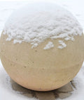 DIY Concrete Ball Sphere Molds Set, Two Piece ABS Plastic Sphere Molds For 11.8 Inch Cement Orbs, garden decor with snow.