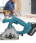 Pro Grade 18V Cordless Circular Saw with 4-inch blade and adjustable bevel for quick hardwood cuts.