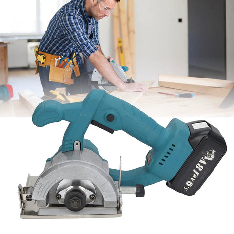 Pro Grade 18V Cordless Circular Saw with 4-inch blade and adjustable bevel for quick hardwood cuts.