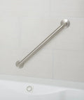 36 Inch Stainless Steel Bathroom Safety Grab Bar 1.25 Inch Diameter Supports Up To 500 Lb ADA Compliant Brushed Finish Rust Resistant Rail