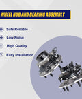 Front Wheel Bearing And Hub Assembly Replacement For Chevy Colorado 2004-2008 4x4 And GMC Canyon with ABS 6 Lug