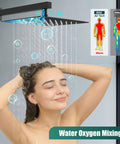 Square Rain Shower System 10 Inch Matte Black With 2 In 1 Handheld Sprayer And Fixed Head Wall Mount Rough In Valve high pressure shower