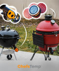 Universal Smart Grill Gauge Thermometer Hub With Wi Fi And Bluetooth For Kamado Joe Weber Grills And Smokers Replacement Accessory 3.5 Inch Length 0.3 Inch Diameter Not For Big Green Egg For Grill Lovers Who Want Pro Level Monitoring On The Fly with Kamado Joe and Weber grills