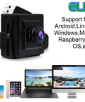 16MP USB Webcam With 180 Degree Fisheye Wide Angle Lens IMX298 Sensor UVC 2.0 Mini Box Housing 4K Web Camera for PC