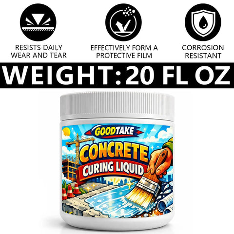 Water Based Concrete Cure And Sealant Liquid For New Slabs Driveways And Patios Heavy Duty Moisture Lock 20 Oz. container