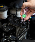 Dual Color Polarity Test Light For Automotive Circuits With Tungsten Illumination Pro Grade 6V 12V 24V Car Electrical Tester Pen stainless probe in engine bay