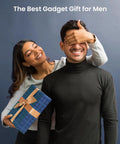 Rechargeable Brushless Air Duster With Bright Led Light And High Speed Fan For Instant Keyboard Laptop And Pc Cleaning That Helps You Clean Like A Boss On Any Desk Setup gift being presented by a woman.