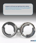 Zinc components of Door Lock Cylinder Repair Kit For BMW E46 3 Series M3 1998 To 2006 Front Left And Right 7 Piece Set
