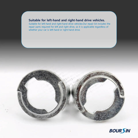 Zinc components of Door Lock Cylinder Repair Kit For BMW E46 3 Series M3 1998 To 2006 Front Left And Right 7 Piece Set