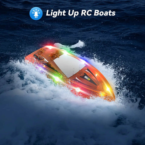 Kid Friendly RC Boat For Pool And Lakes Totally Fun Waterproof Remote Control Boat Two Point Four GHz Wireless
