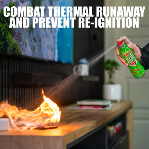 Straight Up Knock Out Dangerous Lithium Ion Battery Fires With This Totally Safe Non Toxic Fire Suppressant Spray Designed For Phones Laptops Tablets And Power Banks To Stop Blazes Fast