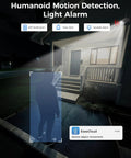 Person detected by 4K Ultra HD Security Camera System With 10 Inch Touch Screen NVR And Four 8MP Outdoor Cameras, IP66.