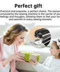 Portable Mini Sewing Machine For Beginners With An Integrated Storage Kit shown as a perfect gift for mothers and daughters