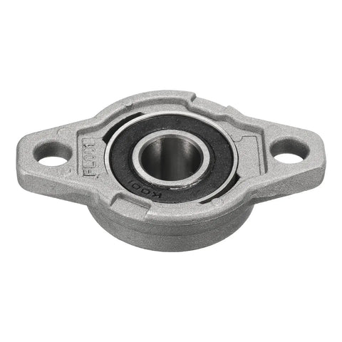 KFL001 Flanged Pillow Block Bearing 12mm Bore Zinc Alloy Self Aligning Flange Mounted Bearing 4 Pack With Screws And Key Wrench, 12mm bore